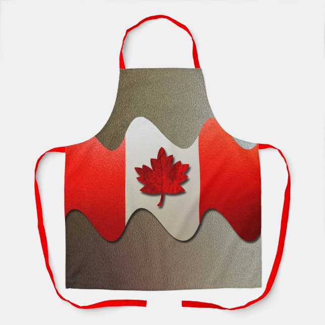Tablier Canada Flag-Chrome par Shirley Taylor (Recto)