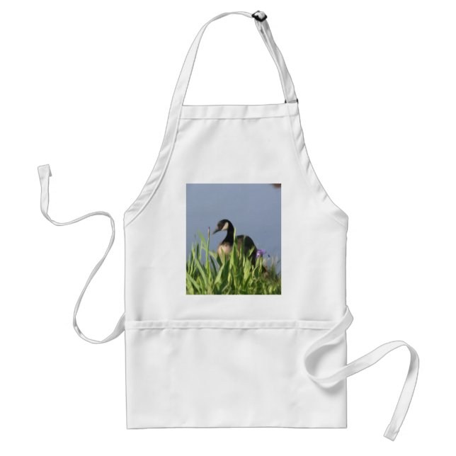 Tablier Canada Goose Irises Animal Art Apron (Devant)