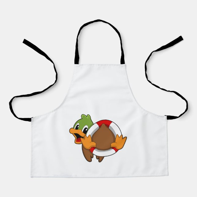 Tablier Canard avec anneau de nage (Recto)