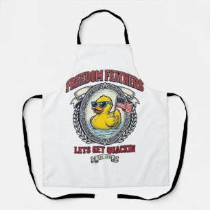Tablier Canard de la liberté humour patriotique vintage