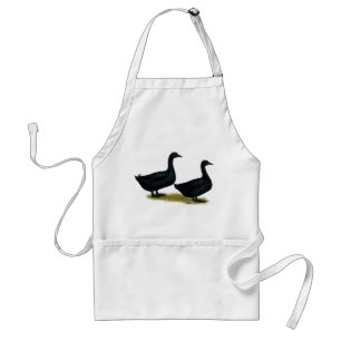 Tablier Canards :  Cayugas noir