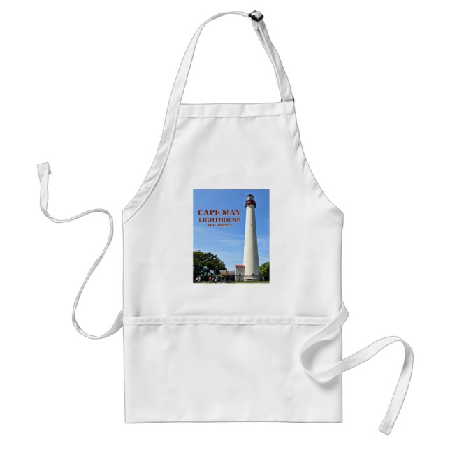 Tablier Cape May Lighthouse, New Jersey Cuisine Apron (Devant)