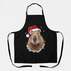 Tablier Capybara Noël drôle 