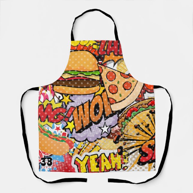 Tablier Caricature alimentaire (Recto)