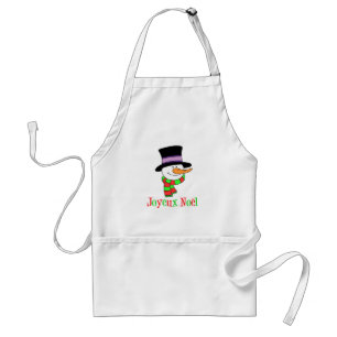 Tablier Caricature de Joyeux Noel Snowman