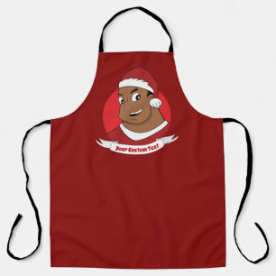 Tablier Caricature de Noël papa/ jeune homme