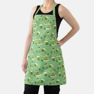 Tablier Caricature Feuille pour le sac à thé vert à motif