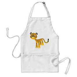Tablier Caricature Jolie Cheetah Apron