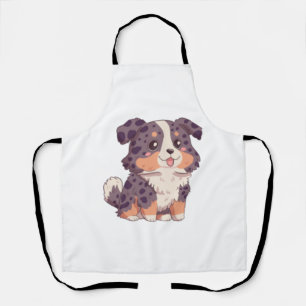 Tablier Caricature mignonne chien berger australien kawaii
