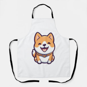 Tablier Caricature mignonne Shiba Inu