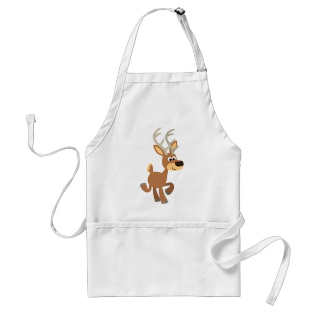 Tablier Caricature mignonne Trotting Deer Apron (Devant)