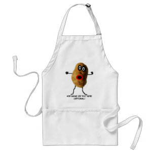 Tablier Caricature personnalisée de pommes de terre