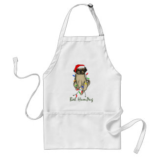 Tablier Carlin Chien Bah Humpug Funny Noël