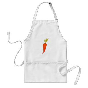 Tablier Carotte aquarelle ludique