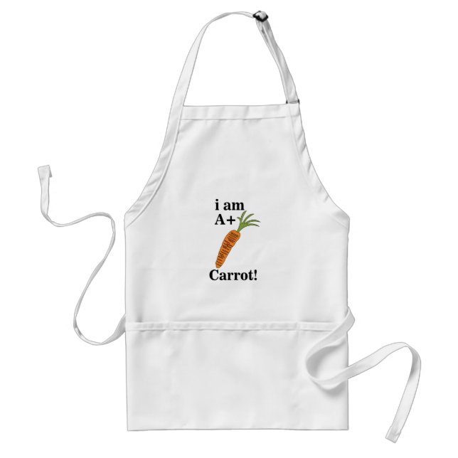 Tablier Carotte Je suis A+ Carotte drôle (Devant)