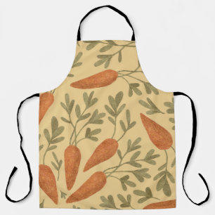 Tablier Carottes dessinées à la main, motif sans couture c