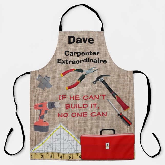 Tablier Carpenter Extraordinaire Tools Monogramme (Recto)