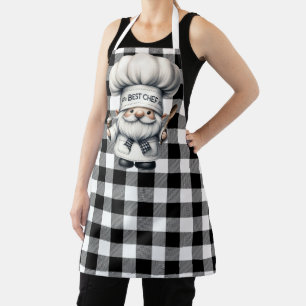 Tablier Carreaux de buffle noir et blanc 