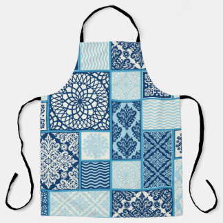 Tablier Carreaux de patchwork, arrière - plan transparent.