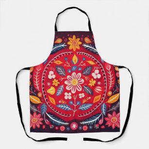 Tablier Carrelage mexicain motif floral