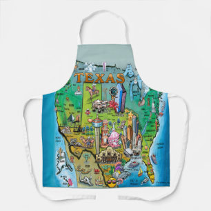 Tablier Carte du Texas USA Apron
