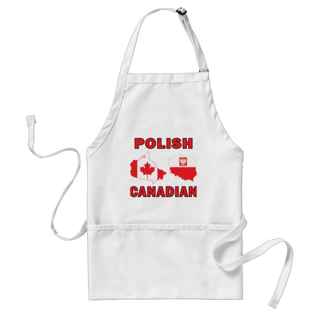 Tablier Cartes canadiennes polonaises (Devant)