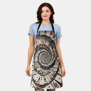Tablier Cartes Spirales Imaginaire mignonne Escalier