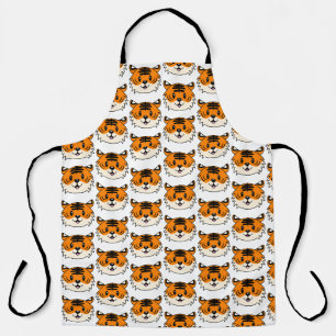 Tablier Carton doux et souriant tigre