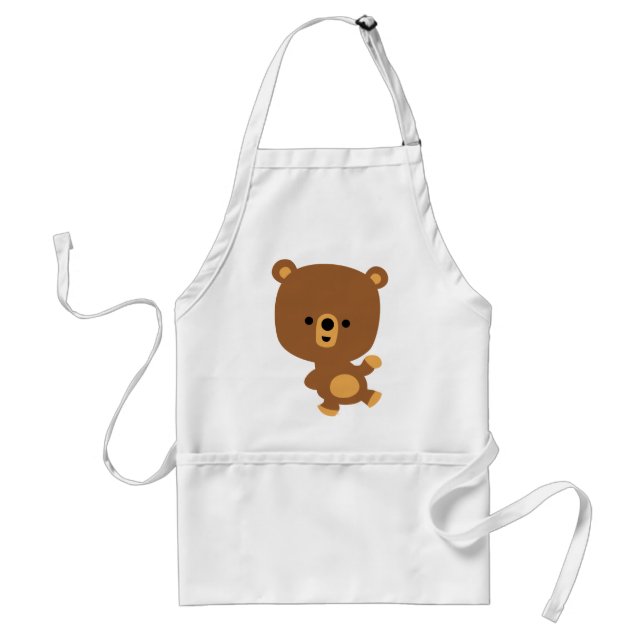 Tablier Carton mignon 'Good Vibe' Bear Apron (Devant)