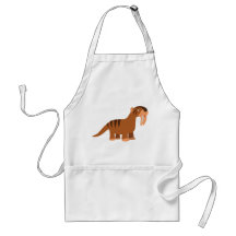 Carton souriant mignon Thylacosmilus Apron