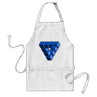 Cartoon Bleu Black Toy Blocks Triangle Vector Art