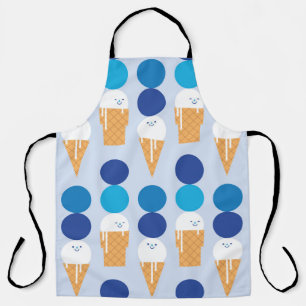 Tablier Cartoon crème glacée mignonne design motif sans co