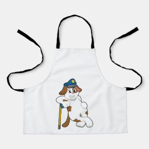 Tablier Casquette de police de chien