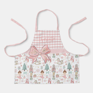 Tablier Casse-noisette Whimsical Pastel Rose Ballet de Noë
