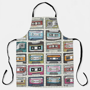 Tablier Cassette de musique rétro : Icône nostalgique