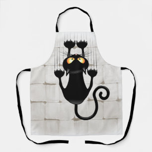 Tablier Cat Falling down amusant personnage de dessin anim
