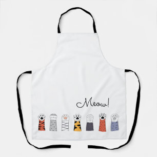Tablier Cat Paws MEOW ! Amateurs de animaux de compagnie C
