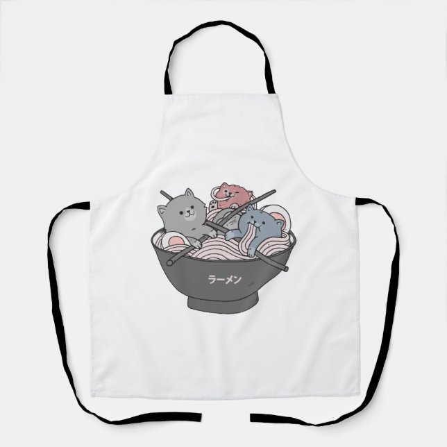 Tablier Cat Ramen Kawaii (Recto)