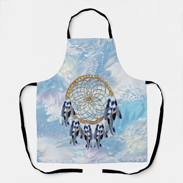 Tablier Catcher de rêve bleu exotique (Recto)