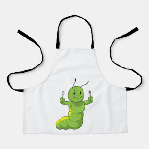 Tablier Caterpillar avec cuillère et fourche
