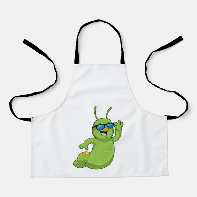 Tablier Caterpillar avec lunettes de soleil (Recto)