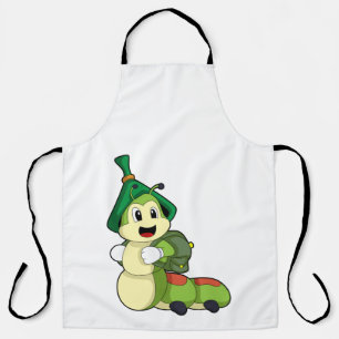 Tablier Caterpillar en tant qu'étudiant avec sac à dos