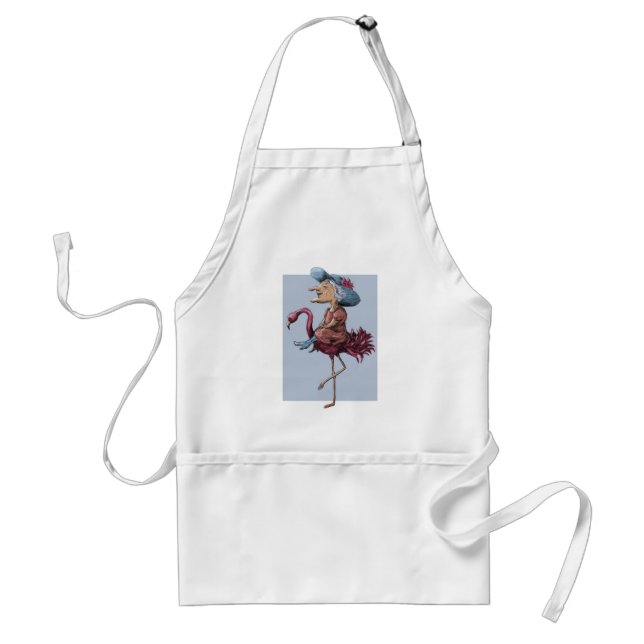 Tablier Cavalier de Flamant rose (Devant)