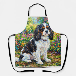 Tablier Cavalier King Charles Spaniel Jardin