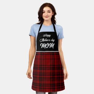 TABLIER CDEAU FÊTE DES MÈRES MAMAN CUISINE DAMIER