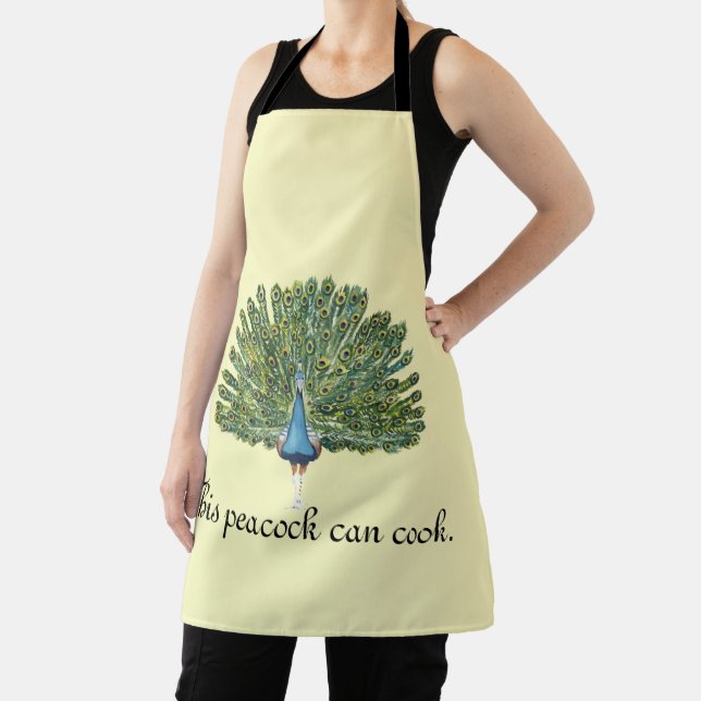 Tablier Ce paon peut cuisiner (Insitu)