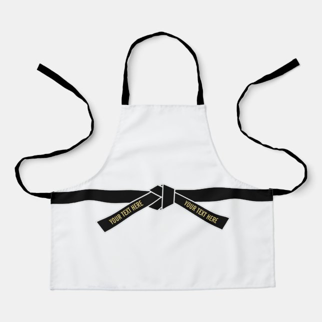 Tablier Ceinture noire personnalisable (Kuro-obi) (Recto)