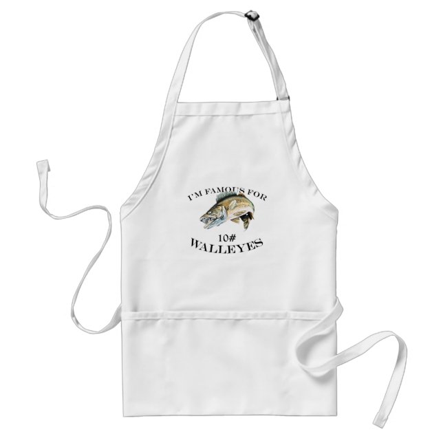 Tablier Célèbre Pour 10 LB Walleyes Customisé (Devant)