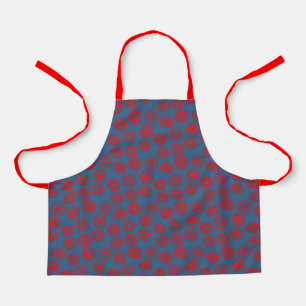Tablier Cercles de coeur rouge   Cadeaux de Saint-Valentin