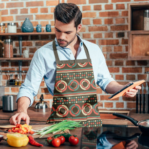 Tablier Cercles rétro vintages